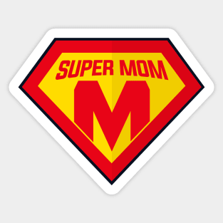 Superhero Super Mom Tee for Mother's Day or Mom's Birthday Sticker